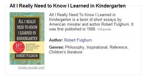 all i really need to know i learned in kindergarten by robert fulghum